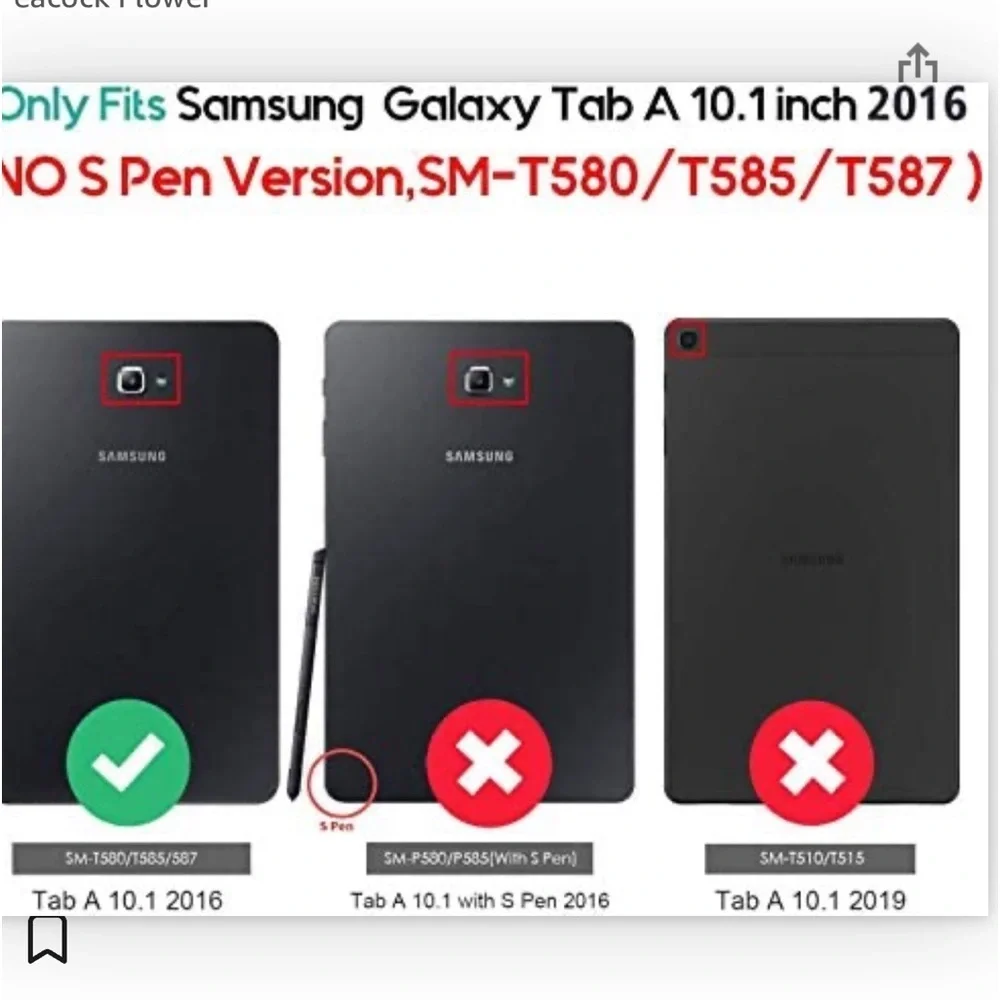 Case for Samsung Galaxy Tab A 10.1‎ inch 2016 Tablet
